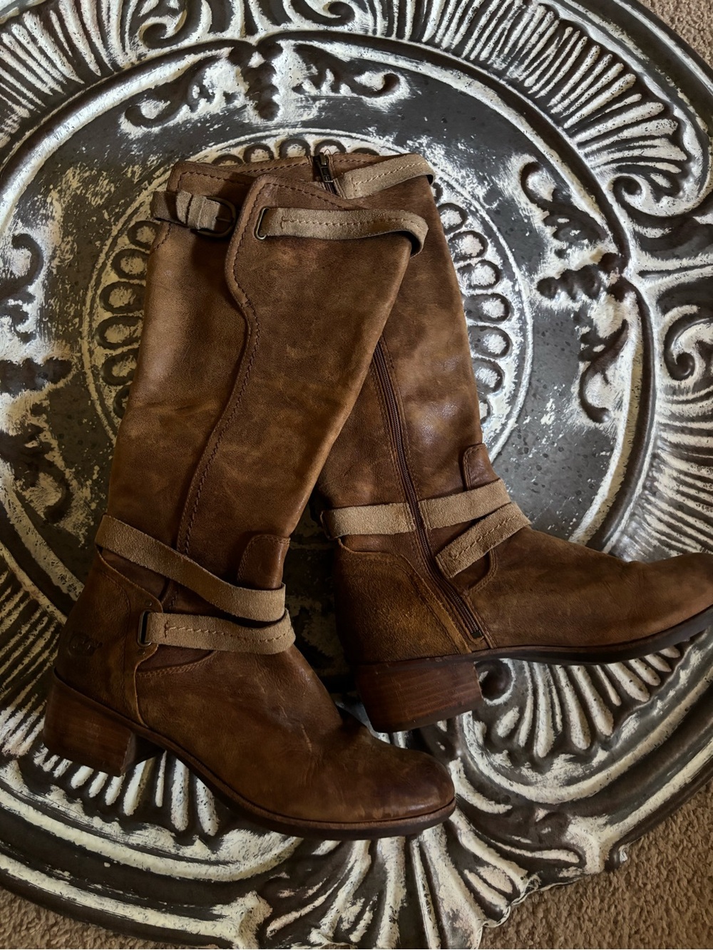 UGG DARCIE Equestrian Riding Leather Boots sz 10